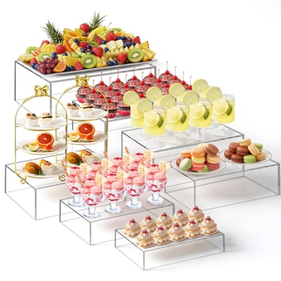 Display Risers Set - Set di 7 Alzate per Buffet