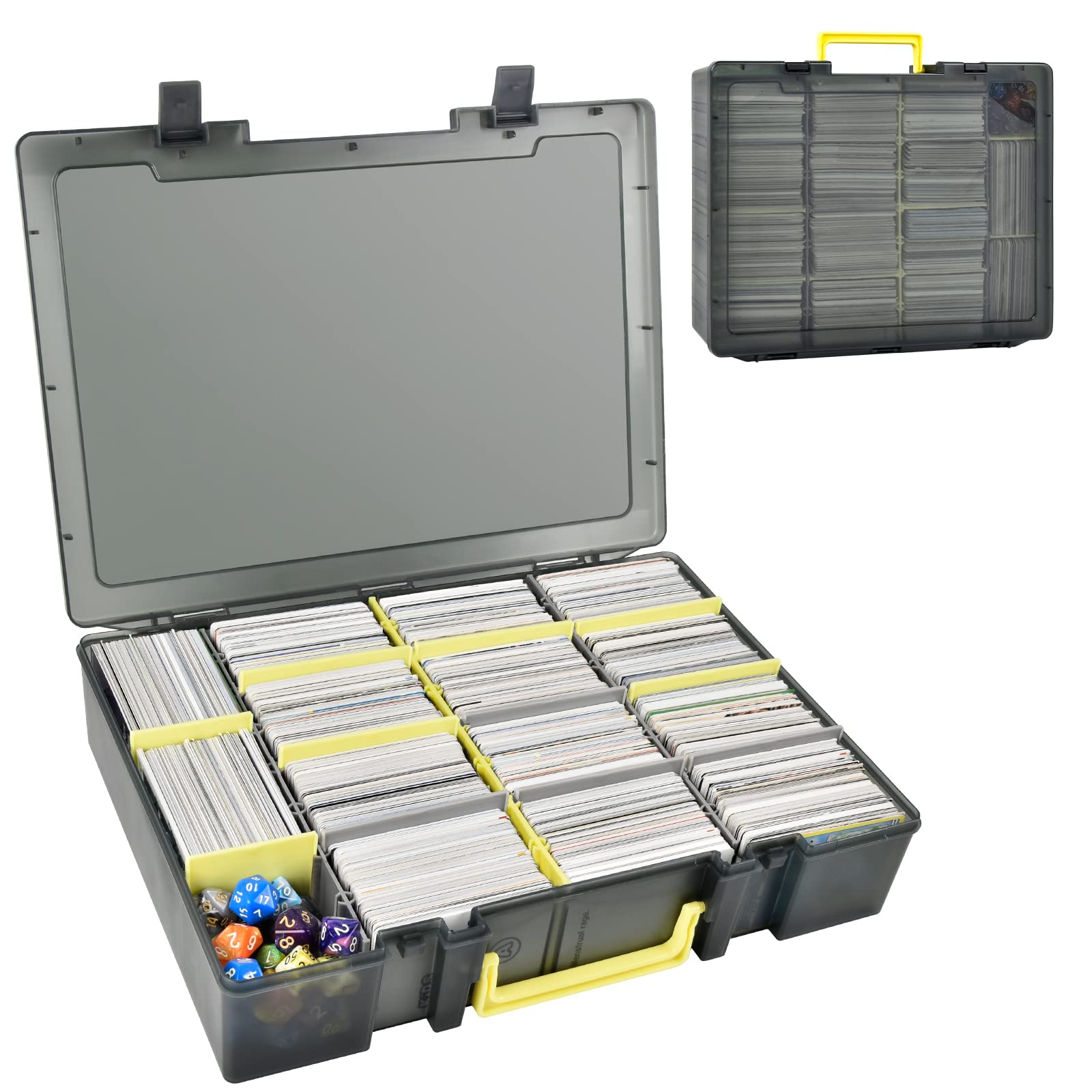 Trading Card Binder - Scatola Trasparente per Carte Collezionabili, Organizzatore