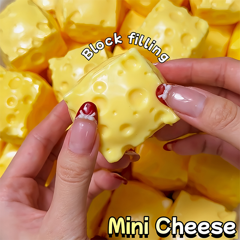 Building Block Mini - Mini Cubetti di Formaggio Squishy, Giocattoli